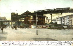 110The St. Elevated Curve Postcard