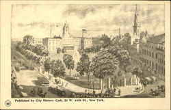 City Hall & Park Postcard