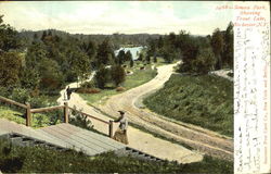 Seneca Park Showing Trout Lake Rochester, NY Postcard Postcard