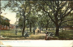 Navy Yard, Central Ave Pensacola, FL Postcard Postcard