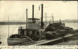 Loading Wheat On The Steamer Hannaford Pasco, WA Postcard Postcard