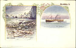 Muir Glacier S. S. Umatilla Postcard