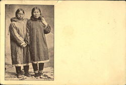 Eskimo Girls Postcard