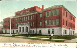 High School Alameda, CA Postcard Postcard