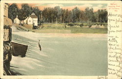 Salmon Leaping Dam Caribou, ME Postcard Postcard