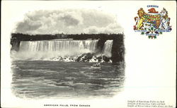 American Falls, From Canada Niagara Falls, NY Postcard Postcard