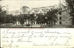 School Of Education, The University of Chicago Postcard