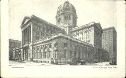 Chicago Post Office Postcard