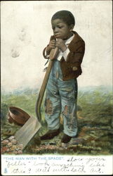 The Man With The Spade Postcard