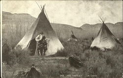 Bad Land Charley In Camp Postcard