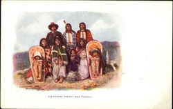 Chief Sevaro And Family Native Americana Postcard Postcard