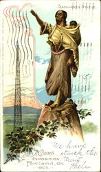 Sacajawea Statue Native Americana Postcard Postcard