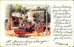 Navajo Blanket Weaver Native Americana Postcard Postcard