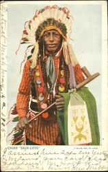 Chief Skin Cote Native Americana Postcard Postcard