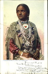 Indian Woman Native Americana Postcard Postcard