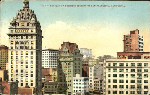 Portion Of Business Section Of San Francisco California