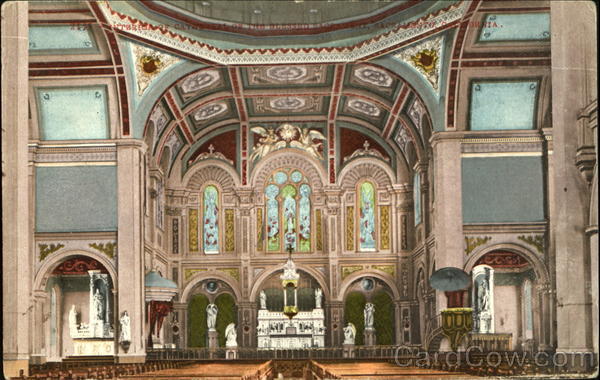 Interior Of Cathedral Of The Blessed Sage Sacramento California