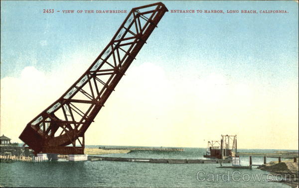 View Of The Drawbridge Long Beach California