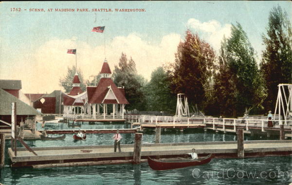 Scene At Madison Park Seattle Washington