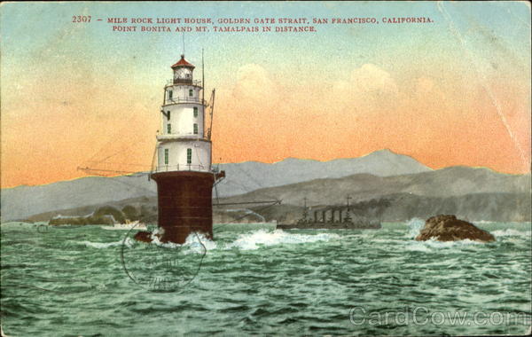 Mile Rock Light House, Golden Gate Strait San Francisco California