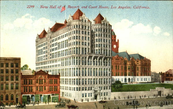 New Hall Of Records And Court House Los Angeles California
