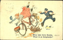 Stop Mijn Lieve Kaatje, Waar Is Je Fietsplaatje? Postcard
