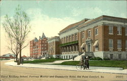 Coast Artillery School Fortress Monroe And Chamberlin Hotel Old Point Comfort, VA Postcard Postcard
