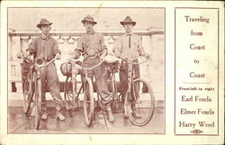 Traveling From Coast To Coast Bicycles Postcard Postcard