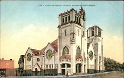 First Methodist Church Spokane, WA Postcard Postcard