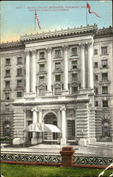 Mason Street Entrance Fairmont Hotel Postcard
