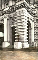 Detail Of Mason Street Entrance Fairmont Hotel Postcard