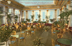 Colonial Ball Room Arranged For Card Party, Hotel St. Francis Postcard