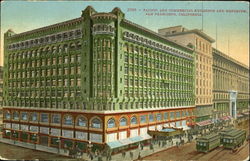 Pacific And Commercial Buildings And Emporium San Francisco, CA Postcard Postcard