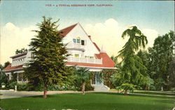 A Typical Residence View Scenic, CA Postcard Postcard