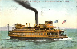 Key Route Ferry Steamer San Francisco Postcard