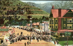 Street Scene Santa Catalina Island, CA Postcard Postcard