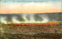 Crater Of Kilauea Volcano Island of Hawaii, HI Postcard Postcard