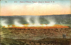 Crater Of Kilauea Volcano Postcard