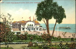 Casino From Seabeach Hotel Santa Cruz, CA Postcard Postcard