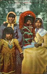Group Of Piute Indian Women Reno, NV Postcard Postcard