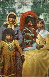 Group Of Piute Indian Women Postcard