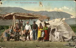 Piute Indian Camp Postcard