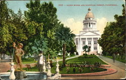 Court House And Fountain Fresno, CA Postcard Postcard