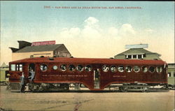 San Diego And La Jolla Motor Car Postcard