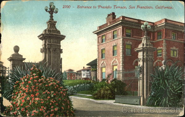 Entrance To Presidio Terrace San Francisco California