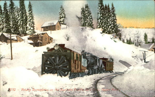 Rotary Snowplow On The Southern Pacific Co's Lane, Ogden Route