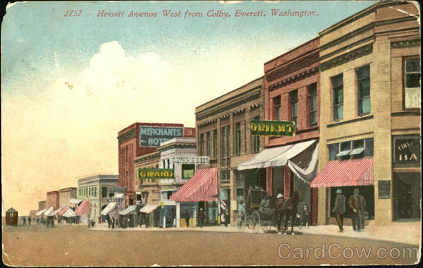 Hewitt Avenue West From Colby Everett Washington