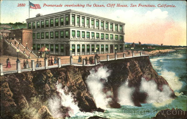 Promenade Overlooking The Ocean, Cliff House San Francisco California