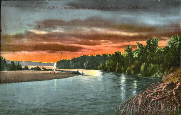 Sunset On The San Joaquin River California