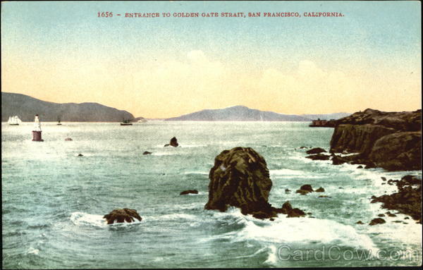 Entrance To Golden Gate Strait San Francisco California